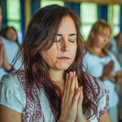 Katia, kundalini yoga teacher at Yoga Sangha Manchester