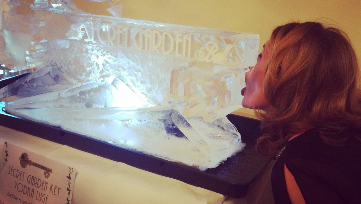 Ice Bar with Champagne Logo
