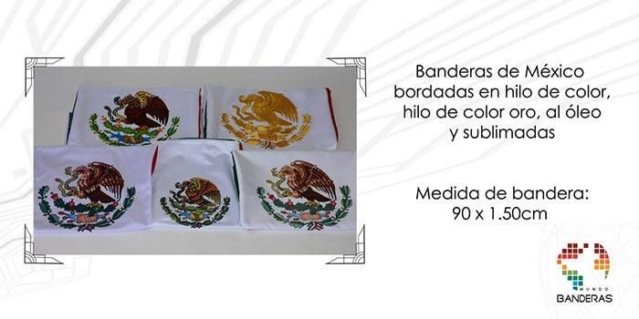 Fábrica de Banderas Mundo Banderas GDL - Banderas de México bordadas en hilo de color