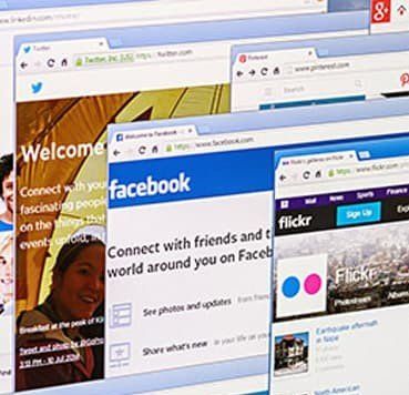 A computer screen is open to a facebook page