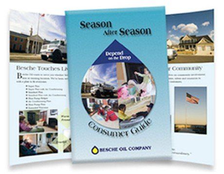 Three brochures with one that says season after season