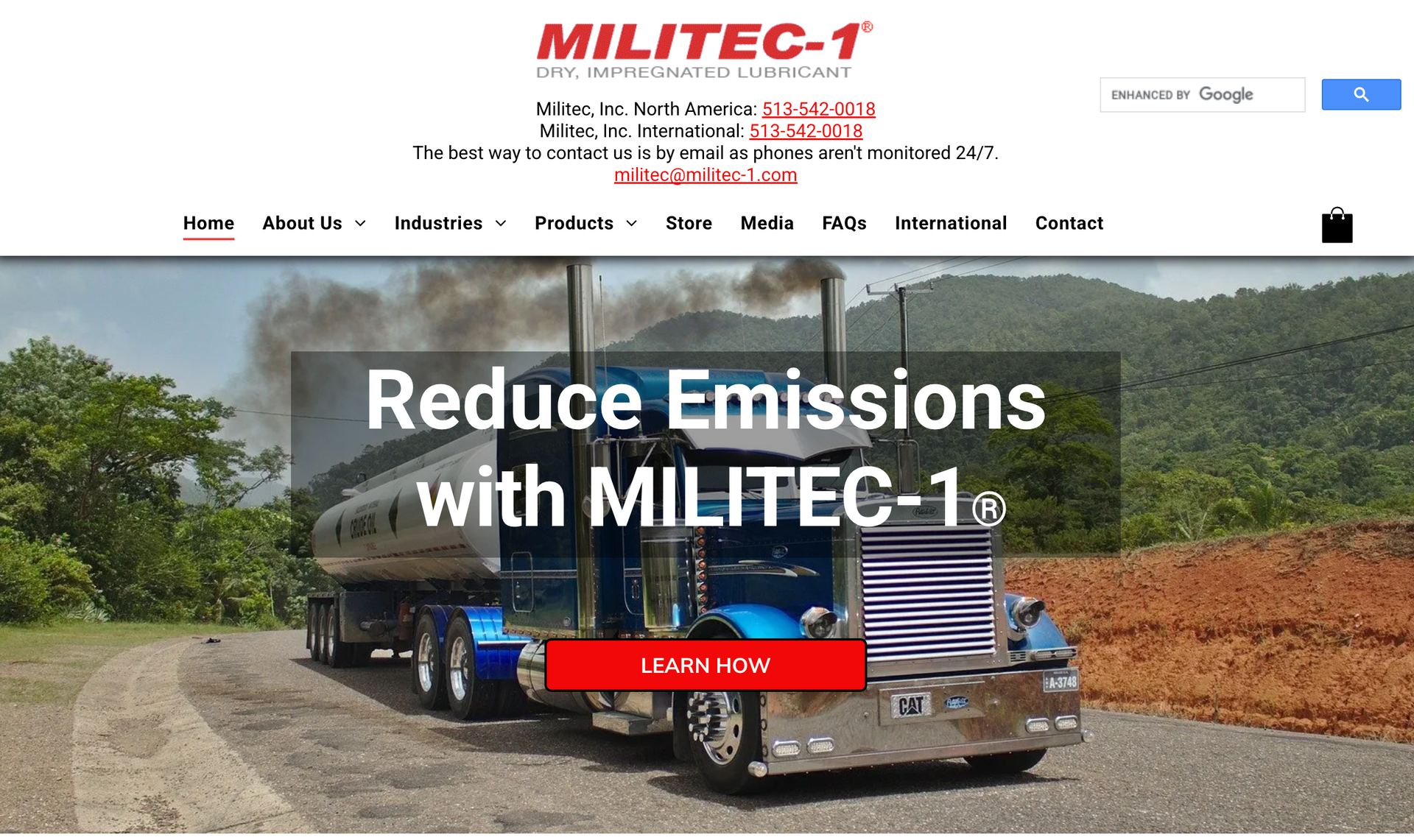 A website for pure Vermont maple products is displayed in the site's banner.