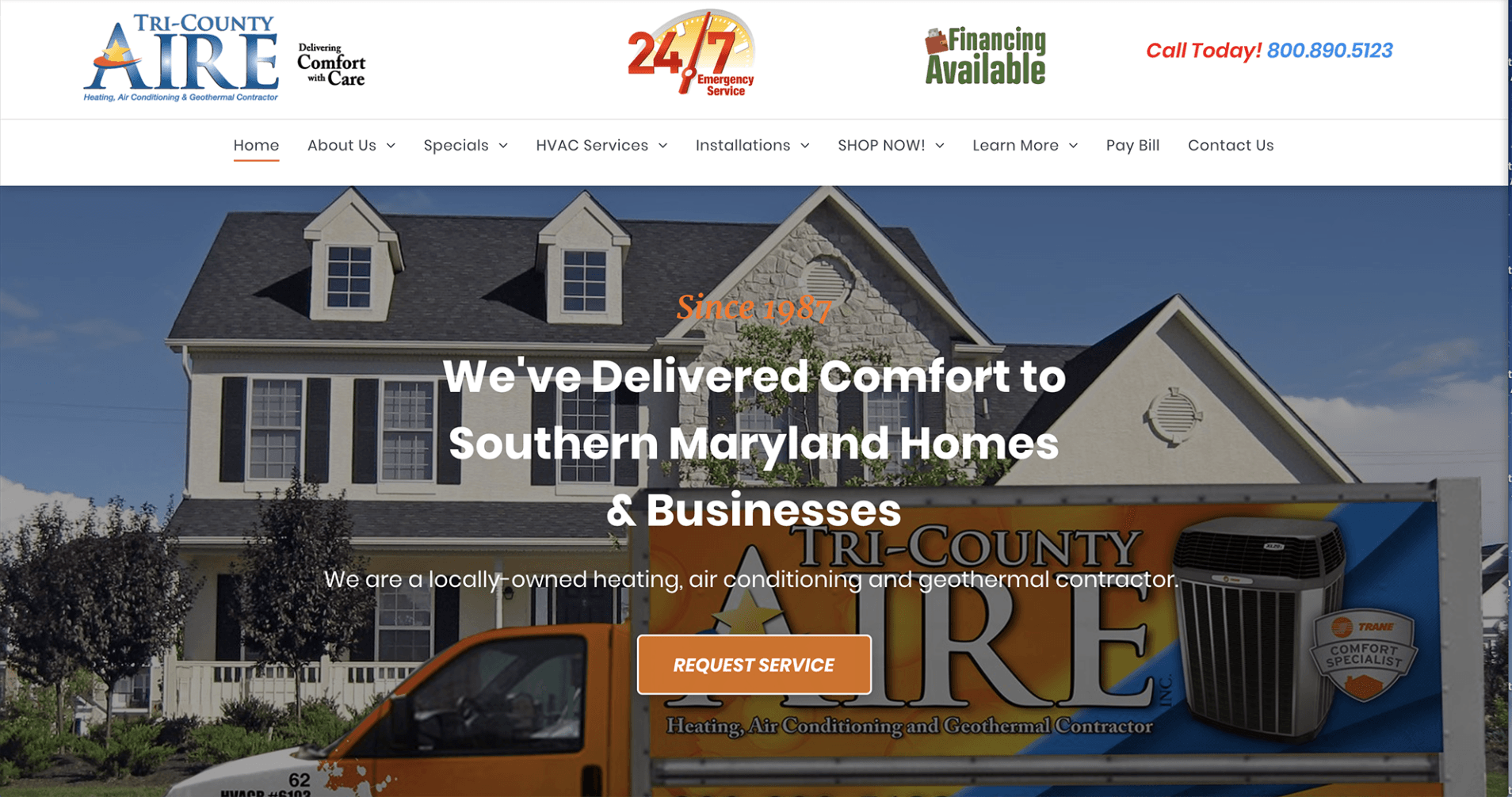 A website for southern maryland homes and businesses