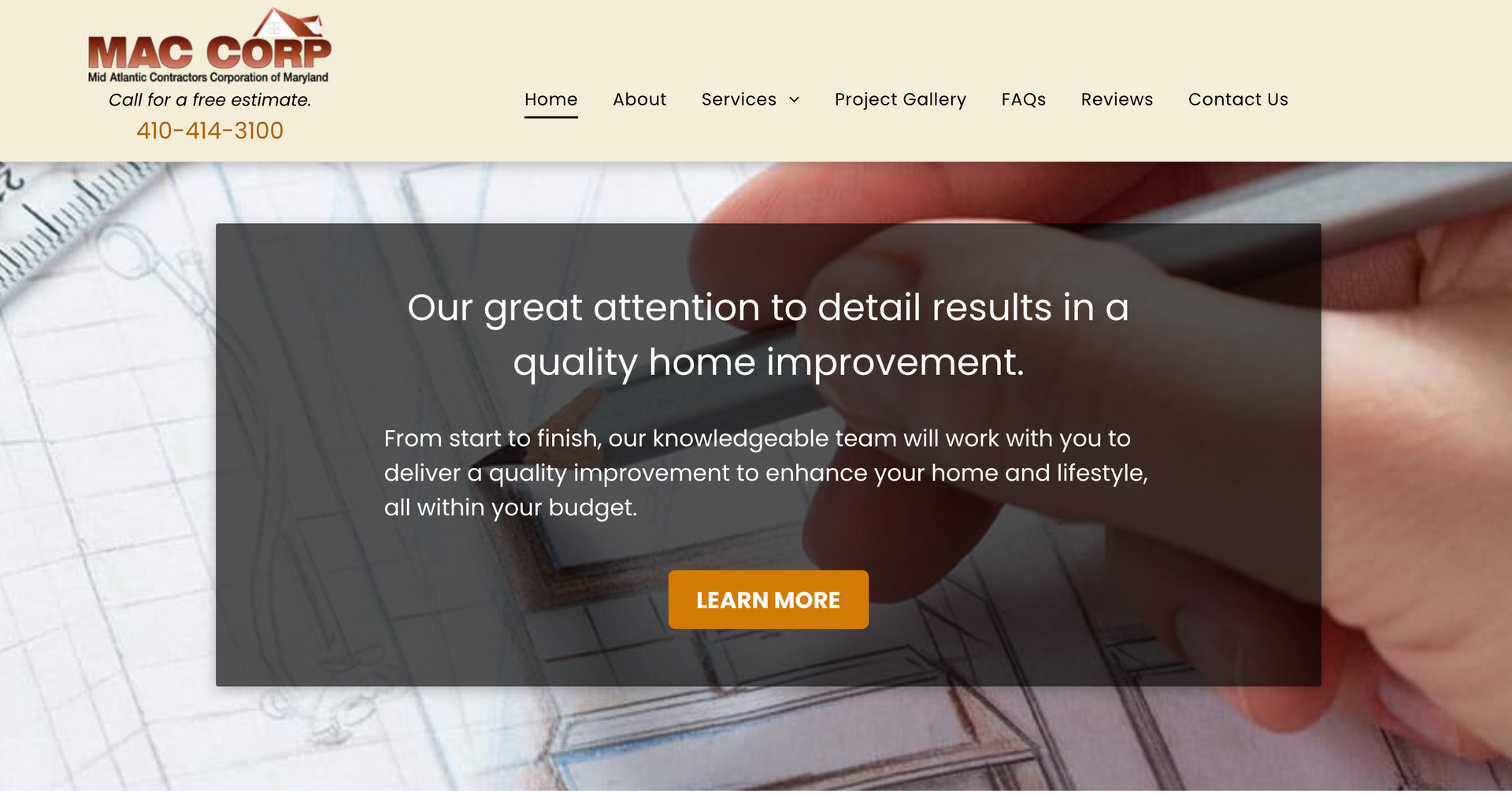 A website for mac corp southern maryland home improvements