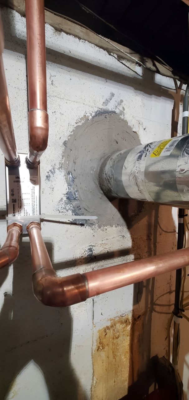 White ceiling vent, square, layered design.