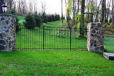 Aluminum Fence With Green Grass | Harrisburg, PA | Tyson Fence Co.
