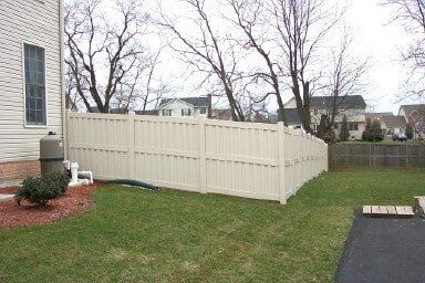 Far View Shot Of White Fences | Harrisburg, PA | Tyson Fence Co.