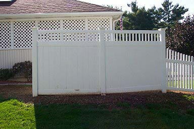 Two Panels Of PVC Fence | Harrisburg, PA | Tyson Fence Co.