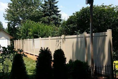 PVC Privacy Fence Newly Installed | Harrisburg, PA | Tyson Fence Co.