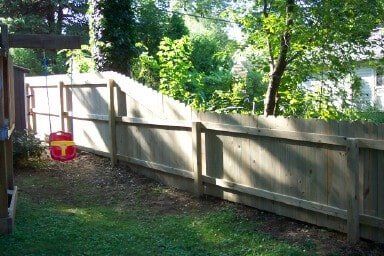 Back View Of A Wood Privacy Fence | Harrisburg, PA | Tyson Fence Co.