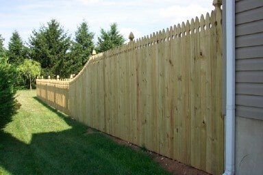 Side View Shot Of Wood Fence | Harrisburg, PA | Tyson Fence Co.
