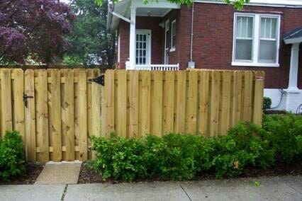 Wood Fence With Bushes | Harrisburg, PA | Tyson Fence Co.
