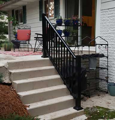 Black Railing In Stair | Harrisburg, PA | Tyson Fence Co.