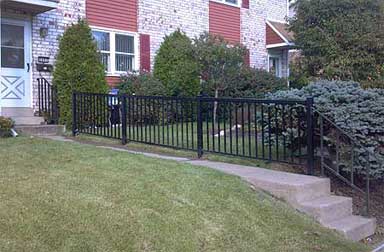 Black Railing In Garden | Harrisburg, PA | Tyson Fence Co.