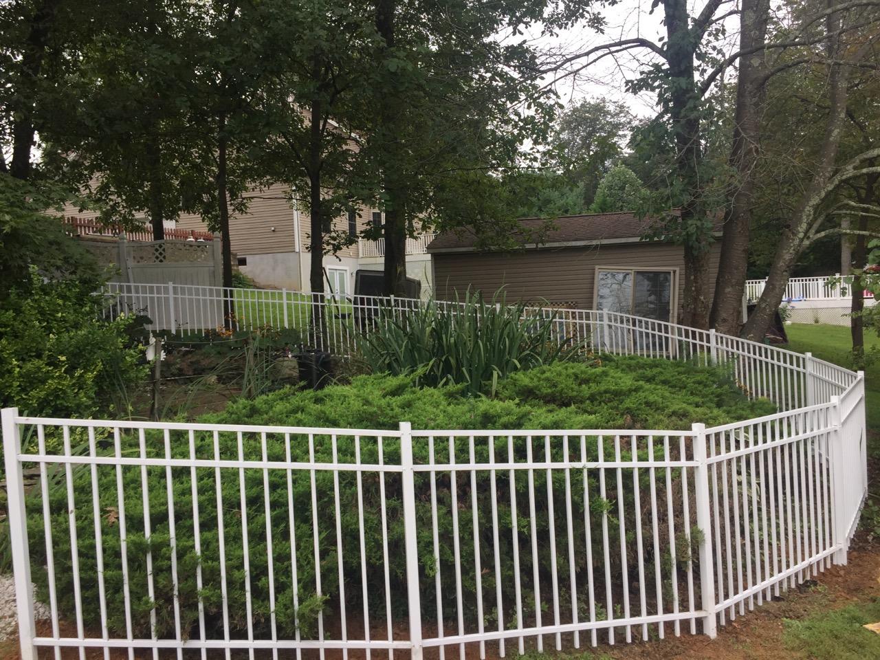 White Aluminum Garden Fence | Harrisburg, PA | Tyson Fence Co.