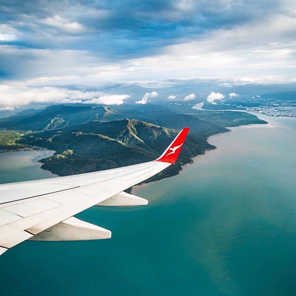 Cairns airport aerial view