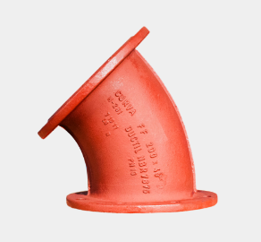 Curva com Flanges 45º