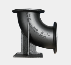 Curva com Flanges e Pé de 90º