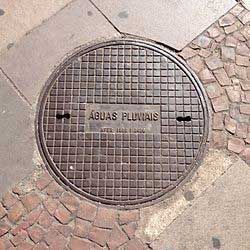 Tampas de ferro fundido para esgoto