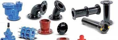 Tubos e conexões de ferro fundido