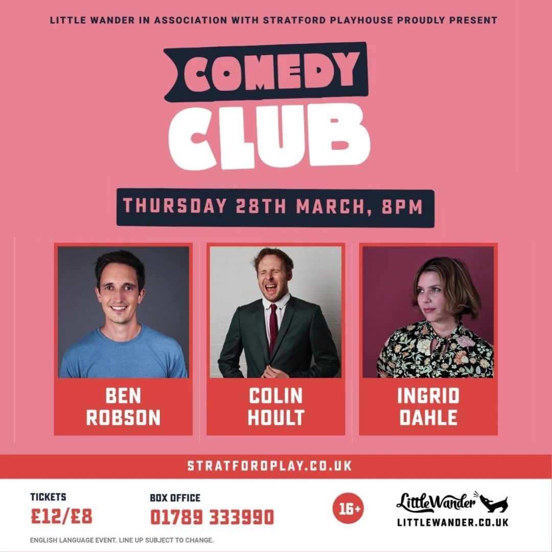 Laugh Out Loud at Stratford Playhouse Comedy Club Evenings!