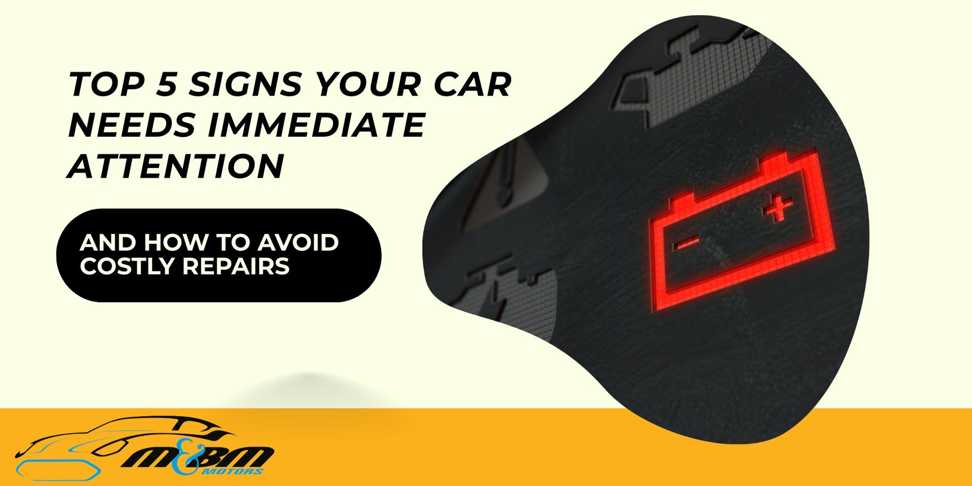 Top 5 Signs Your Car Needs Immediate Attention