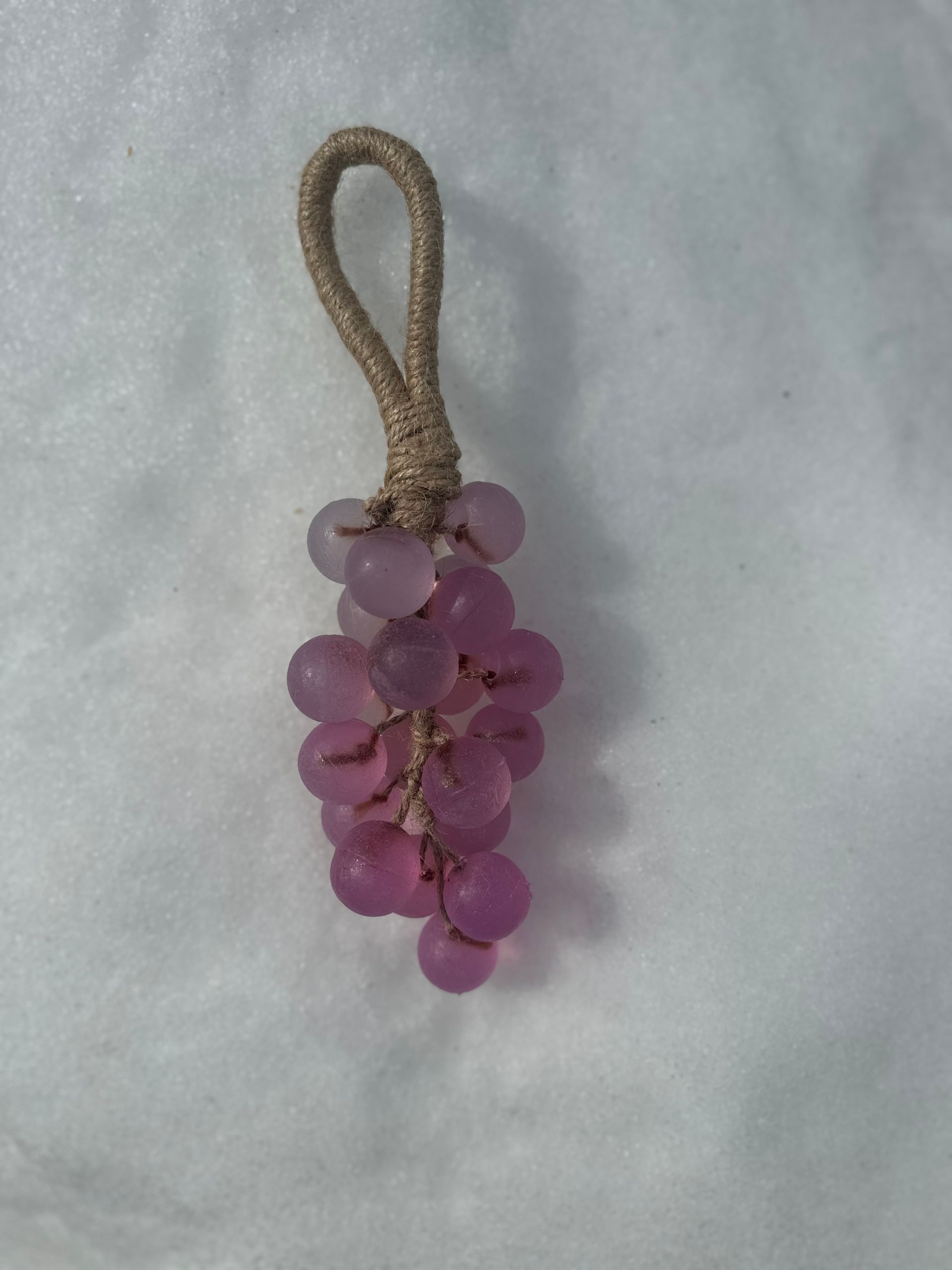 Soap on a rope - Grape Style - Purplish Red