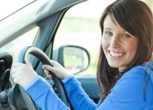 Young woman driving — Driving School in Bloomfield, NJ