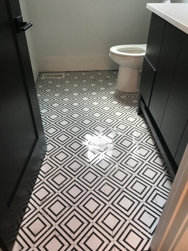 Patterned Tiles on Bathroom — Muscle Shoals, AL — Ultra LLC