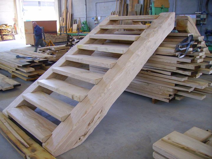 Scala in legno su misura