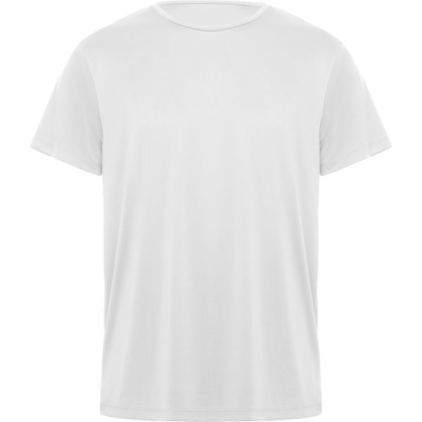 DAYTONA S0420P Αθλητικό Μπλουζάκι Ένα λευκό μπλουζάκι με κοντό μανίκι και στρογγυλή λαιμόκοψη