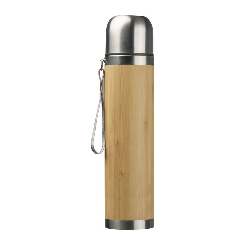 Drinking Bottle Florenville 500ml – θερμός με bamboo και ενσωματωμένη κούπα

