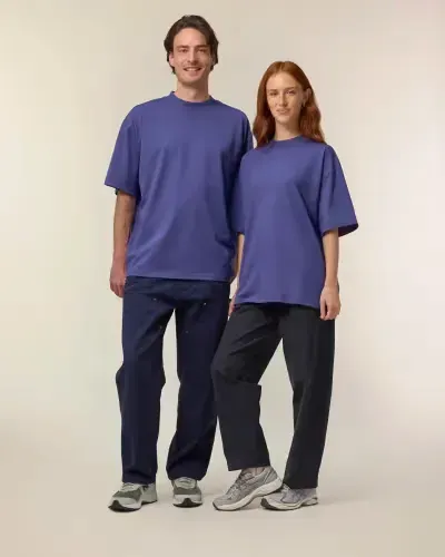 Stanley/Stella Blaster 2.0 Unisex Oversized T-shirt STTU959 με ψηλό γιακά, Pink Joy, 100% οργανικό βαμβάκι