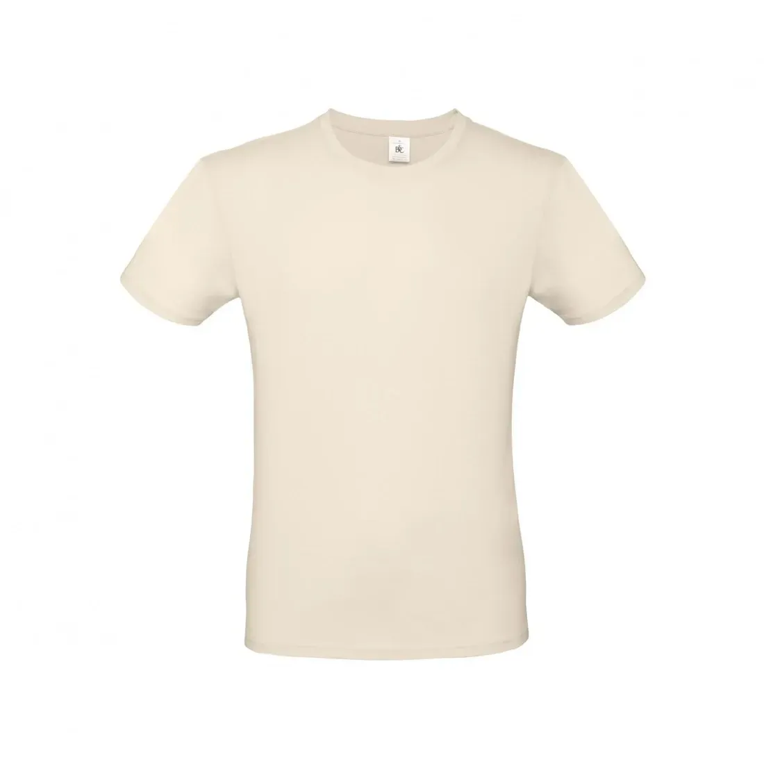 Ένα λευκό μπλουζάκι με κοντά μανίκια βρίσκεται σε λευκό φόντο.