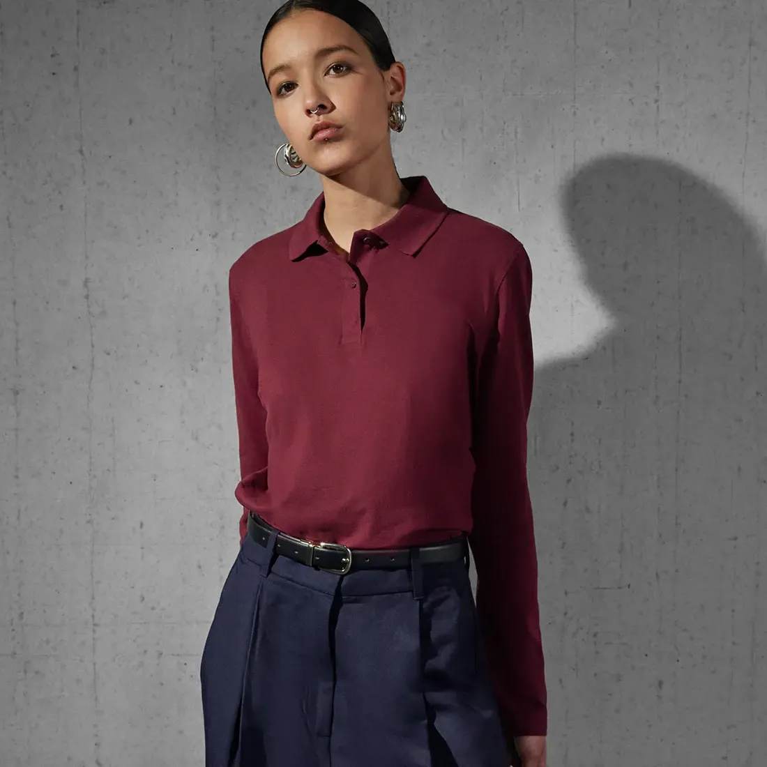 B&C MY POLO 180 LSL /WOMEN