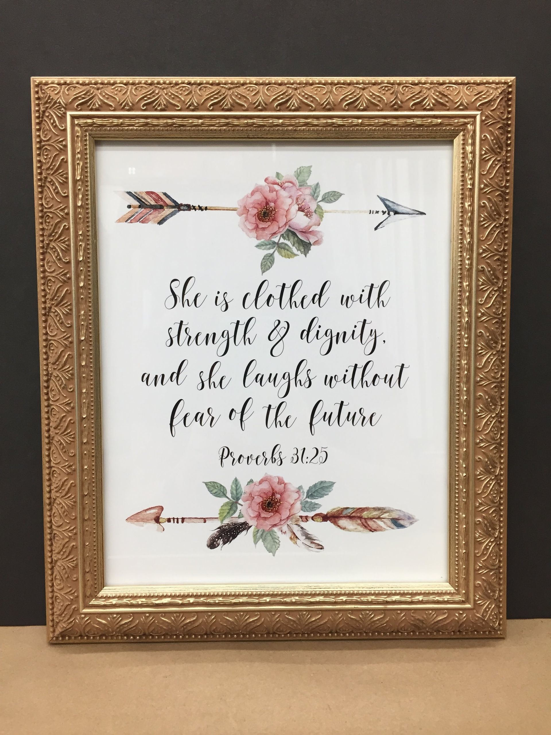 Cross-stitch art with quote 