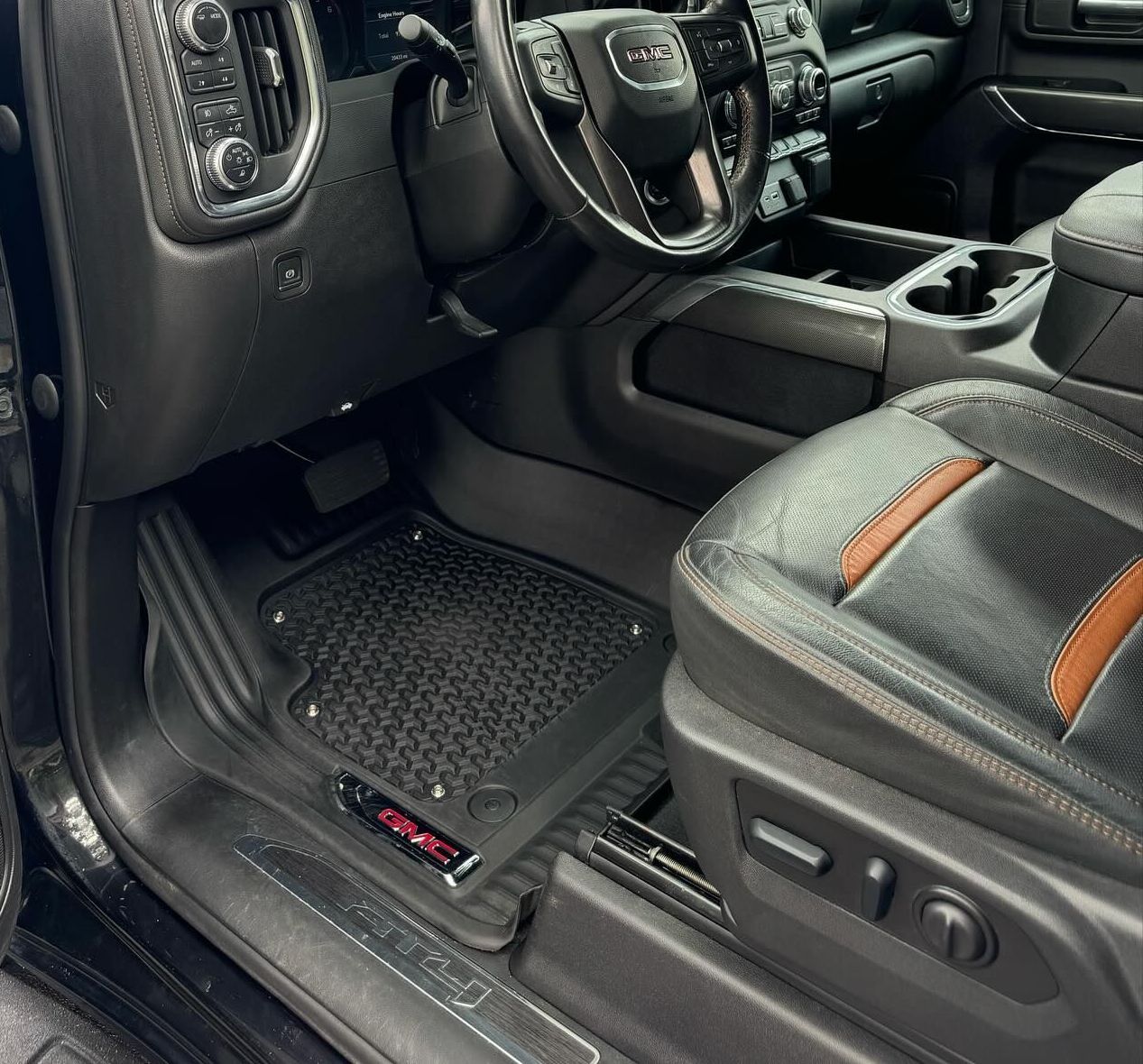 Cleaned interior of GMC vehicle