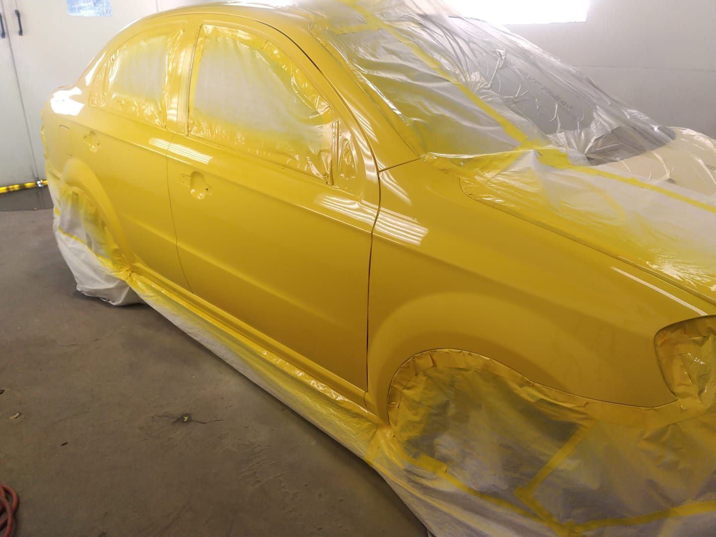 Yellow Auto Paint — Reidsville, NC — Ferguson Paint & Body Towing & Recovering Inc.