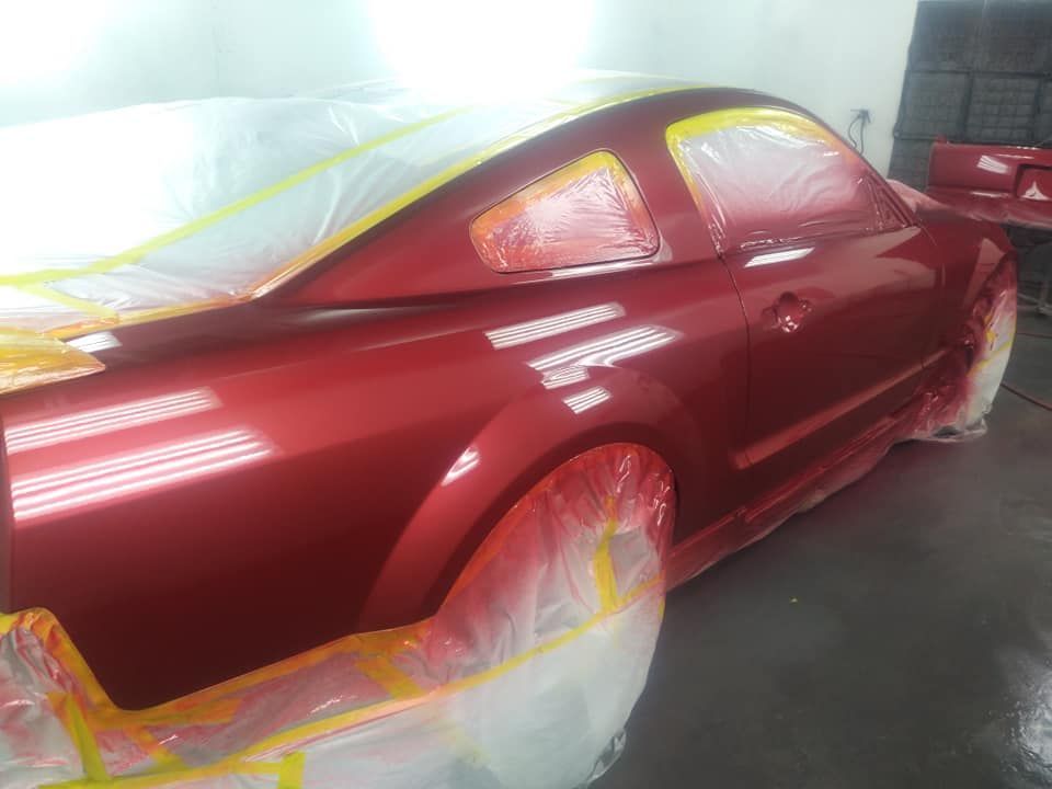 Red Auto Paint — Reidsville, NC — Ferguson Paint & Body Towing & Recovering Inc.