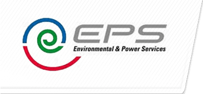 the logo for eps environmental & power services is on a white background .
