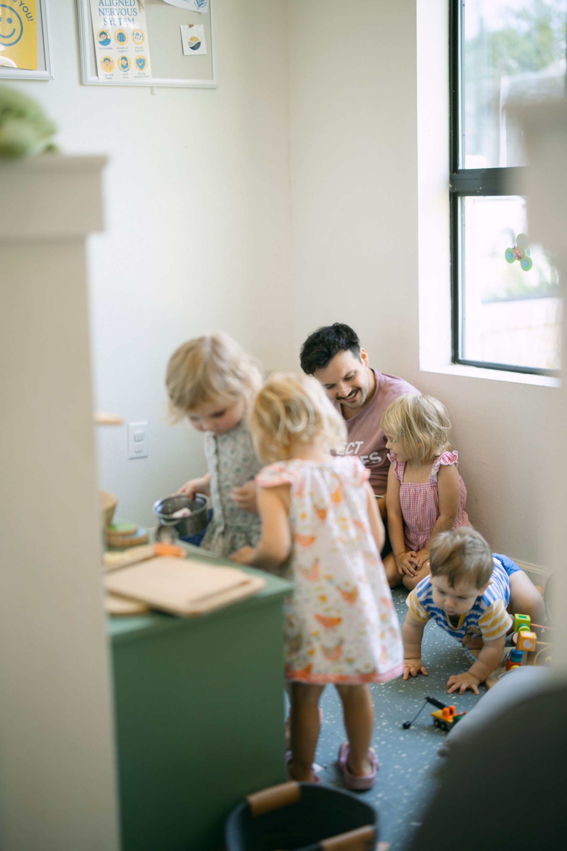Children in Living Water Chiropractic's playroom