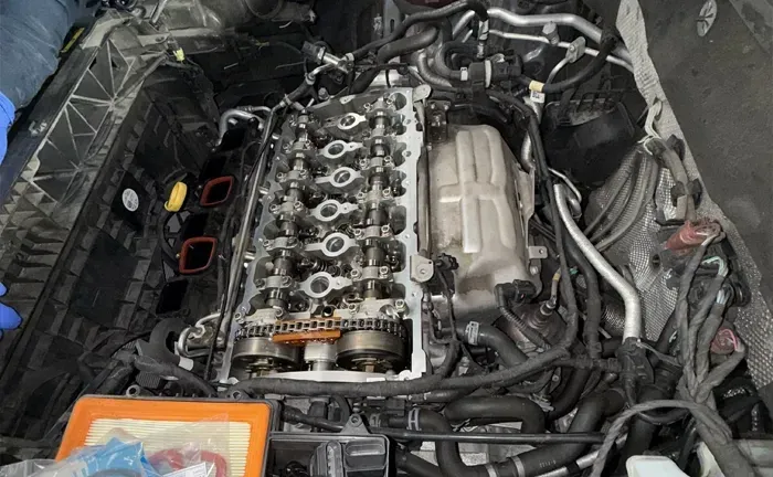 Up close to engine in vehicle in San Leandro, CA | Angel's Auto Repair And Service