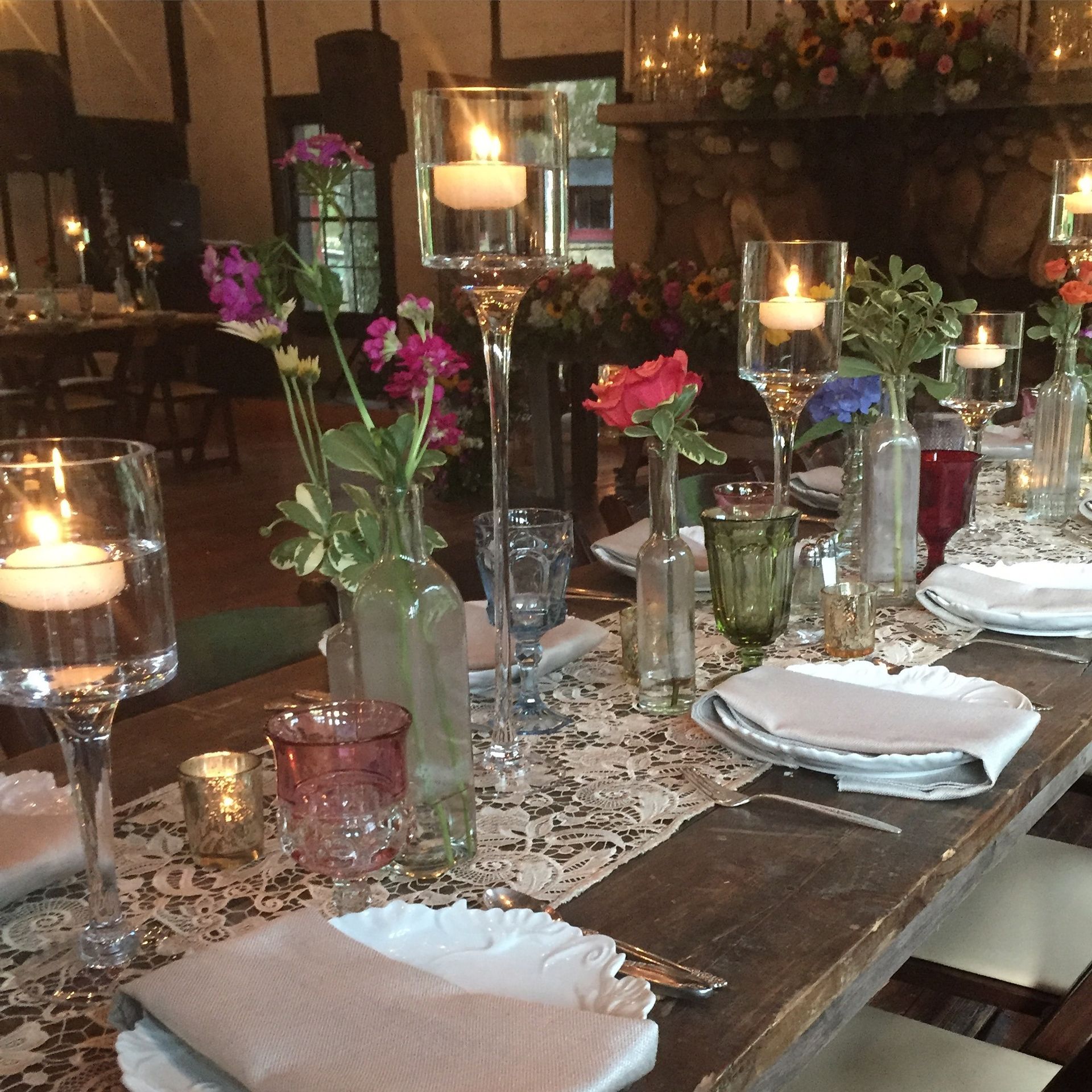 wedding reception centerpieces