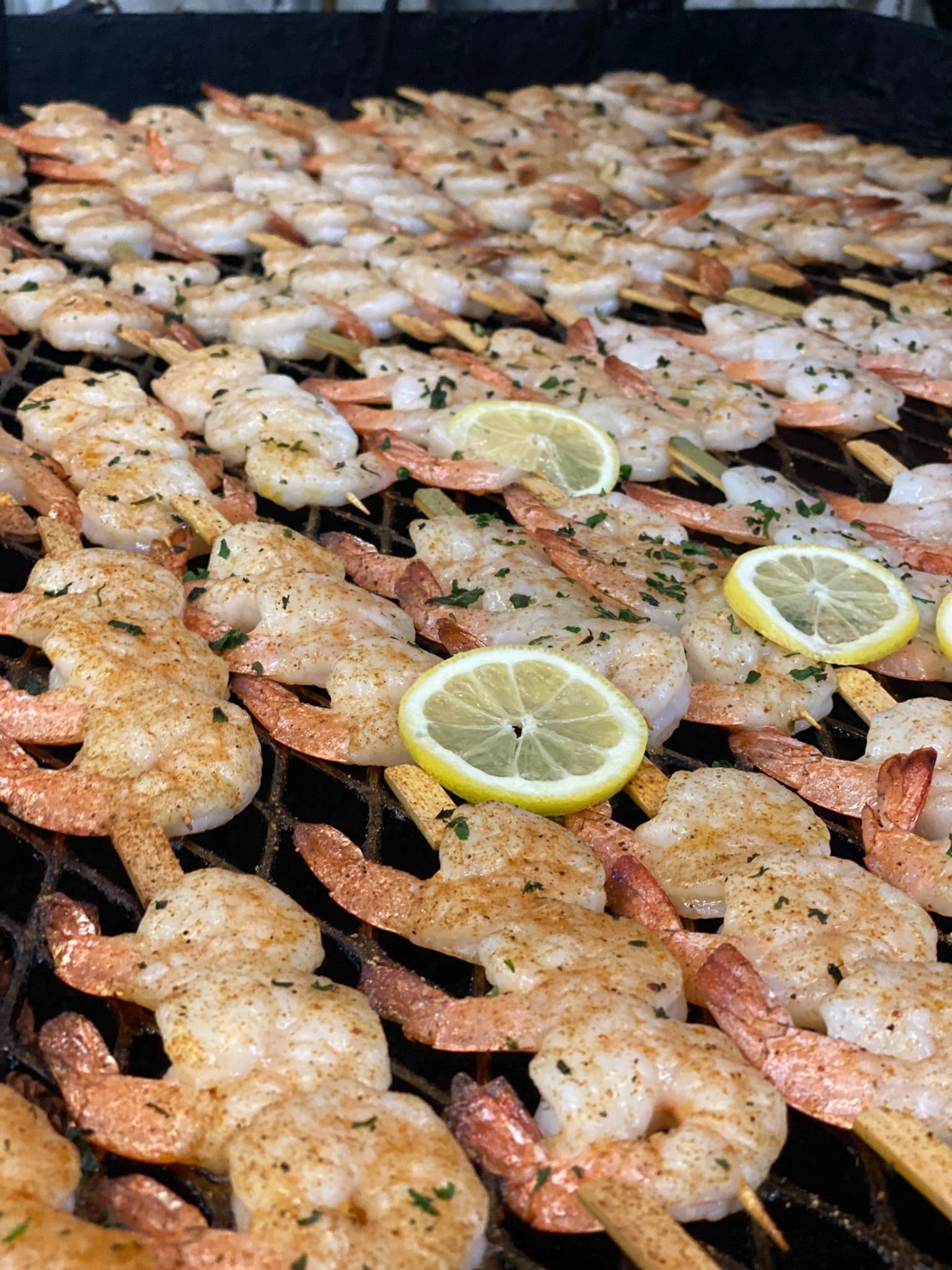 grilled shrimp skewers