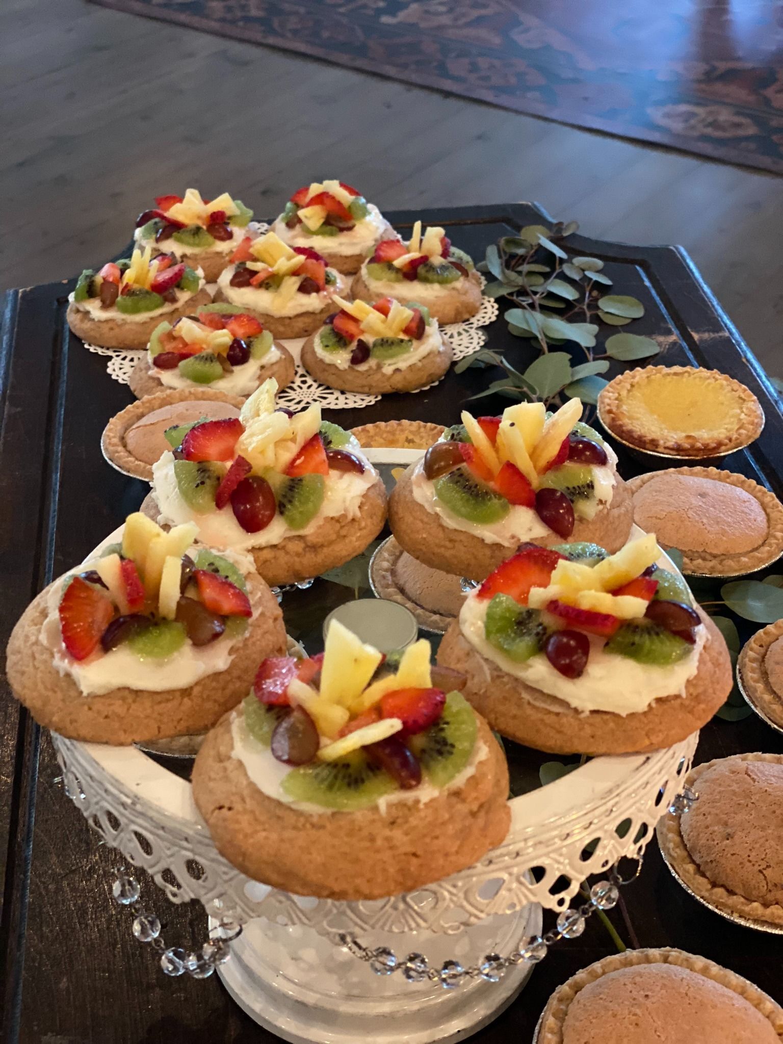 sugar cookies with fruit