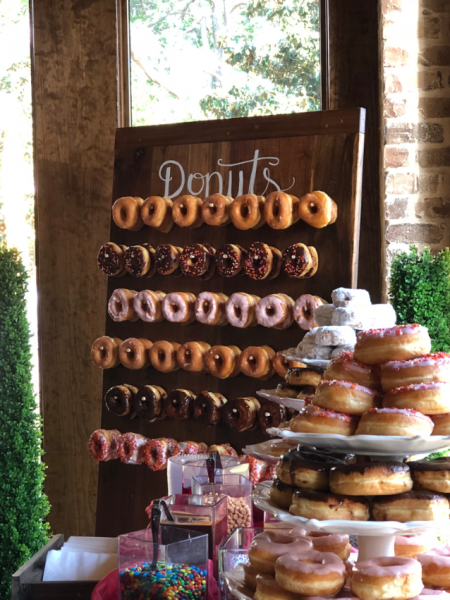 wedding donut wall