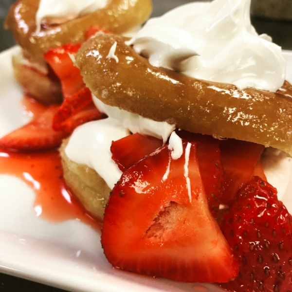 strawberry shortcake donut