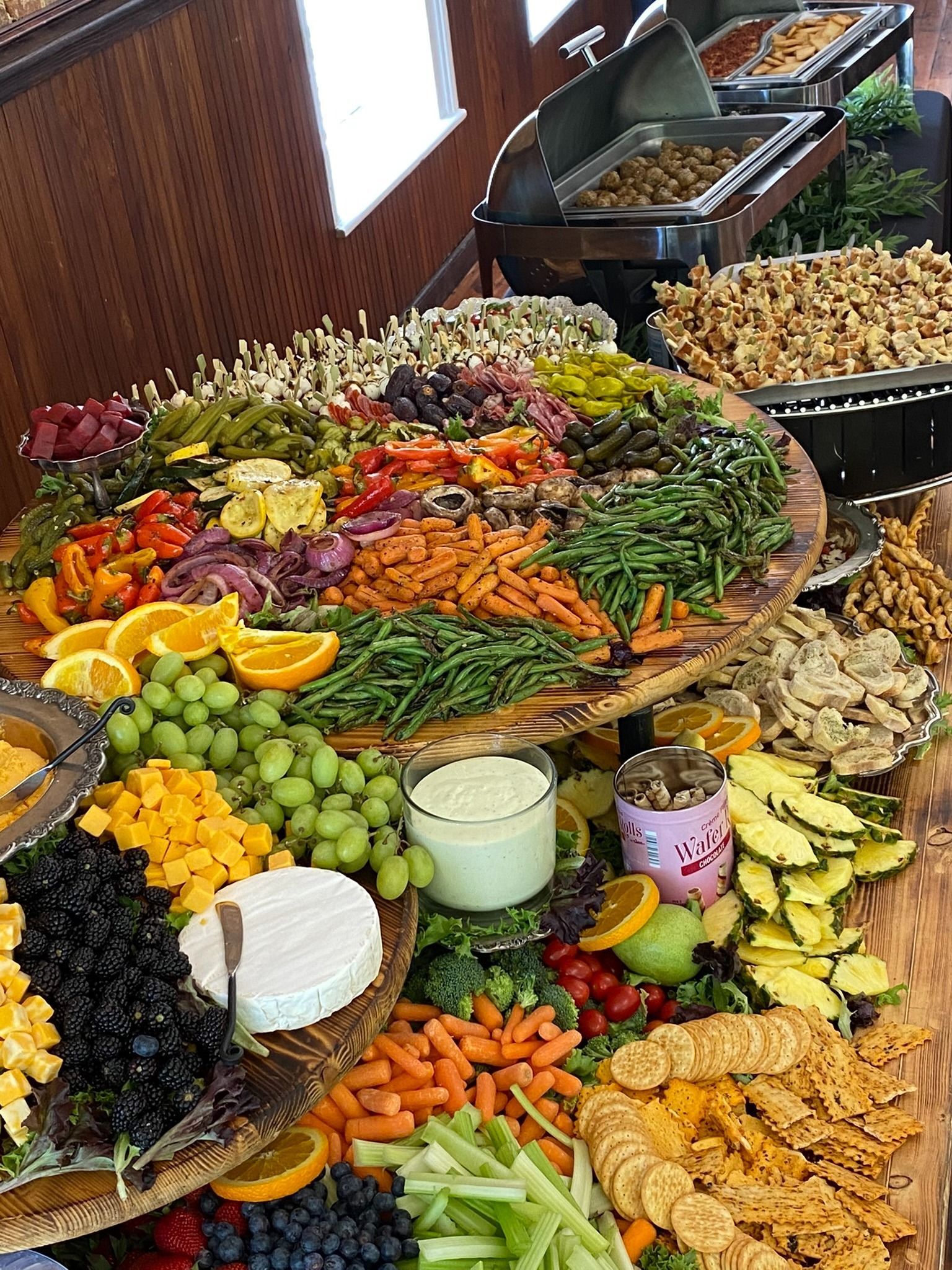 large charcuterie for wedding