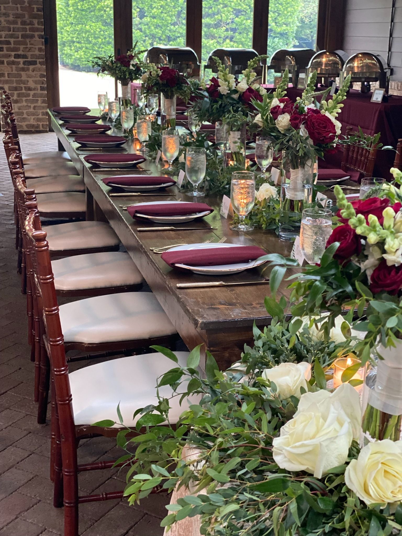wedding reception table