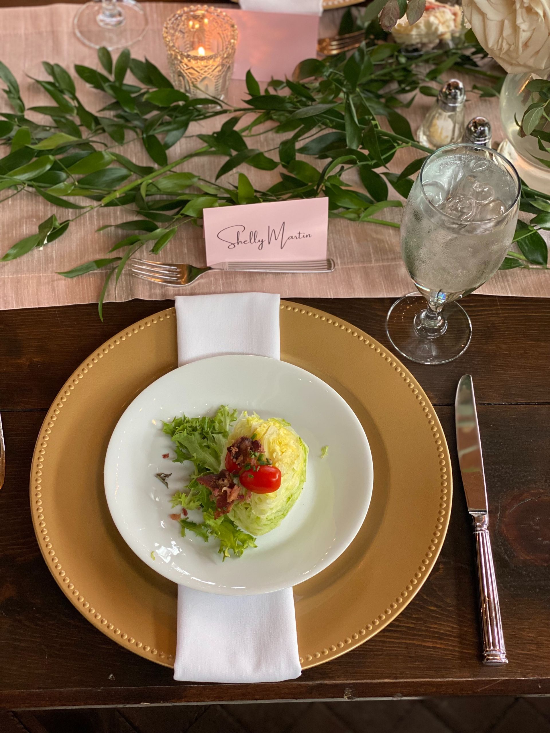 plated wedding catering